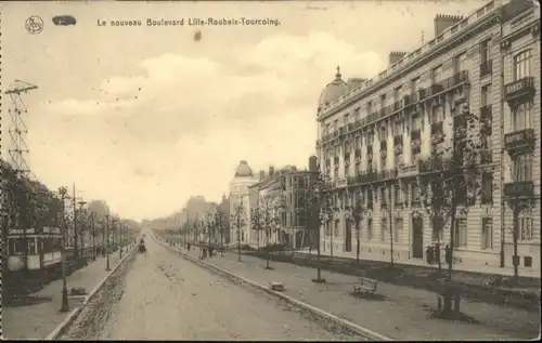 Lille Boulevard Lille-Roubaix-Tourcoing Strassenbahn  x