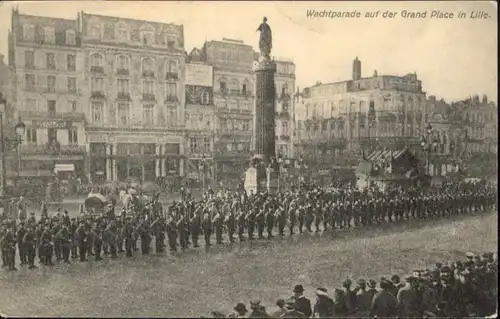 Lille Wachtparade Soldaten Grand Place *