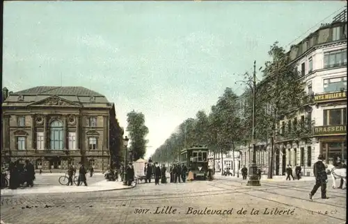 Lille Boulevard Liberte Strassenbahn  *