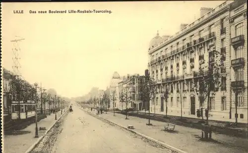 Lille Boulevard Lille-Roubaix-Tourcoing Strassenbahn  *