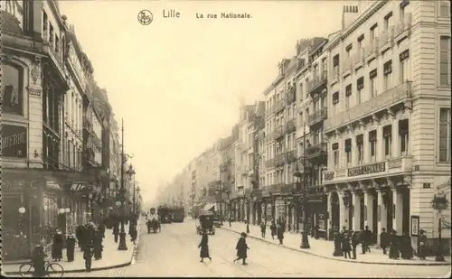 Lille Rue Nationale Strassenbahn  x