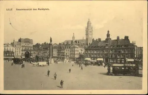 Lille Strassenbahn Marktplatz  x