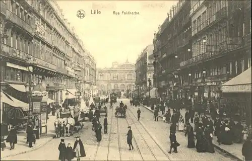 Lille Rue Faidherbe Strassenbahn Kutsche *