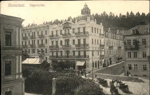 Marienbad Jaegerstrasse Kutsche x