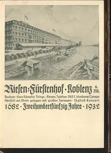 Koblenz Riesen Fuerstenhof