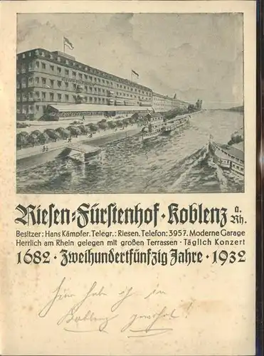 Koblenz Hotel Riesen Fuerstenhof