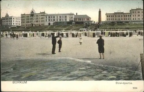 Borkum Nordseebad Strandpartie / Borkum /Leer LKR