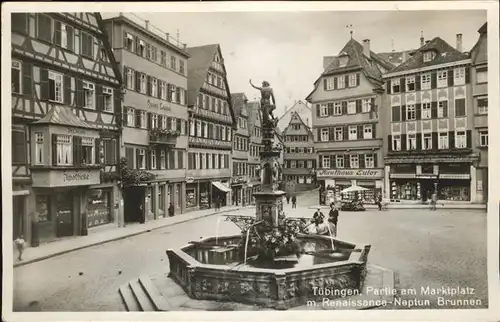 Tuebingen Marktplatz
Renaissance-Neptun-Brunnen Kat. Tuebingen