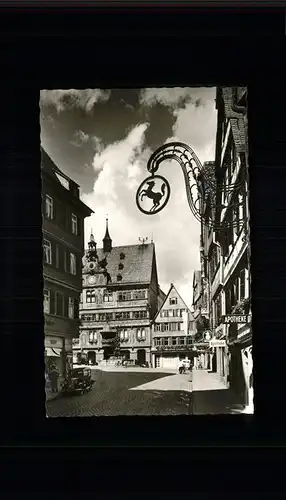 Tuebingen Rathaus
Marktplatz Kat. Tuebingen