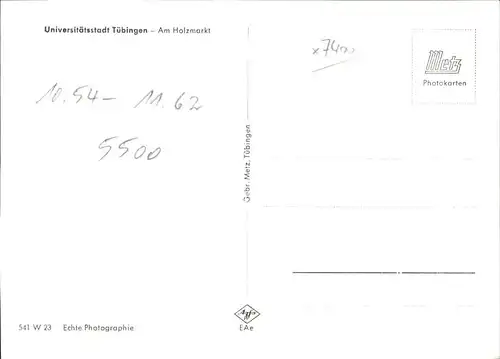Tuebingen Holzmarkt Kat. Tuebingen