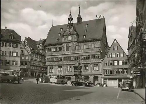 Tuebingen Rathaus
Marktplatz Kat. Tuebingen