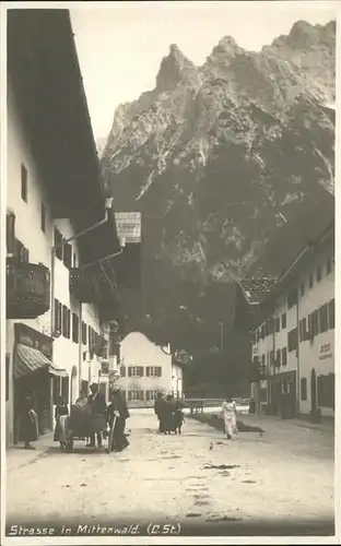 Mittenwald Strasse Kat. Mittenwald