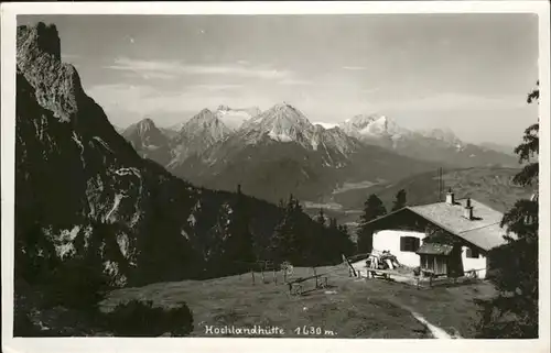 Mittenwald Hochlandhuette Kat. Mittenwald