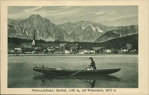 Mittenwald Seefeld Wetterstein Boot Kat. Mittenwald