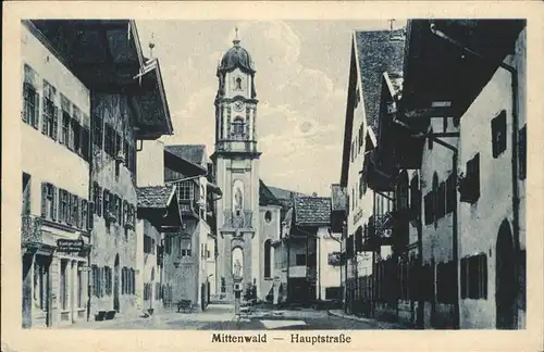 Mittenwald Hauptstrasse Kat. Mittenwald