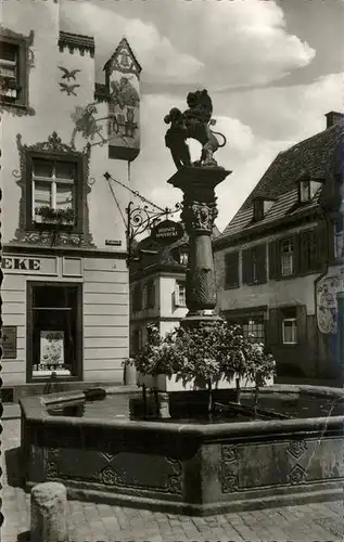 Offenburg Loewenbrunnen Kat. Offenburg