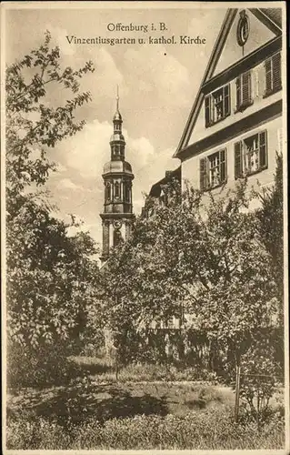 Offenburg Vinzentiusgarten kathol. Kirche Kat. Offenburg