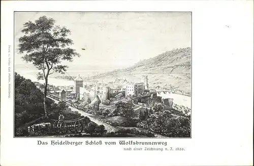 Heidelberg Heidelberger Schloss
Wolfsbrunnenweg Kat. Heidelberg