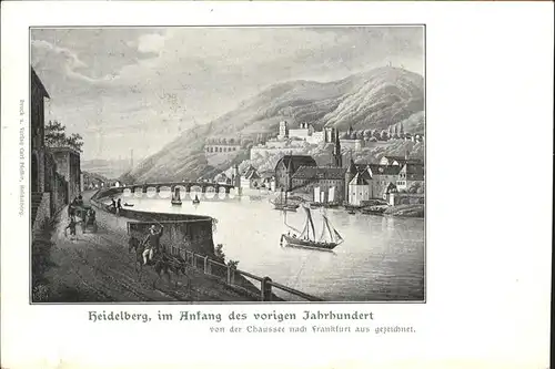 Heidelberg Anfang 1900 Kat. Heidelberg