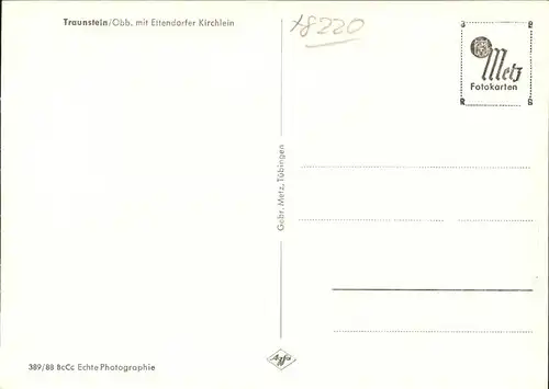 Traunstein Ettendorfer Kirchlein Kat. Traunstein