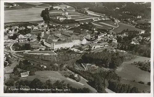 Deggendorf Donau Kloster Metten, Flugaufnahme / Deggendorf /Deggendorf LKR