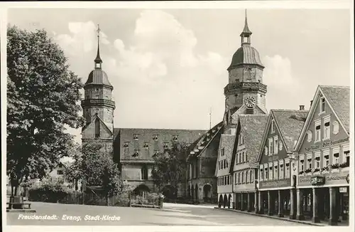 Freudenstadt Evangelische Kirche Kat. Freudenstadt