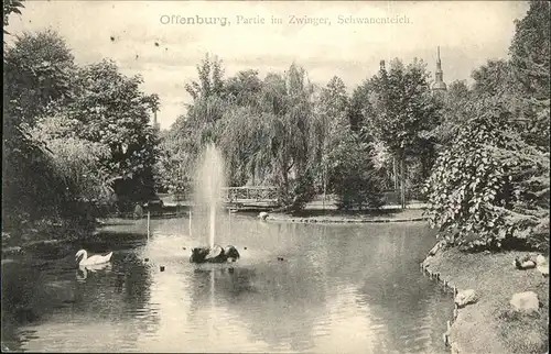 Offenburg Schwanenteich Im Zwinger Kat. Offenburg