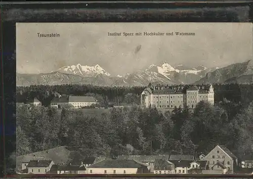 Traunstein Institut Sparz Hochkalter Watzmann Kat. Traunstein