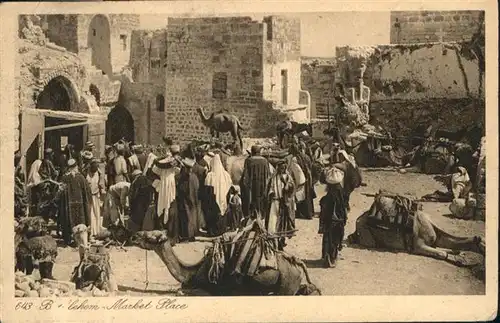 Bethlehem Yerushalayim  Marche Marktplatz Kamel / Bethlehem /