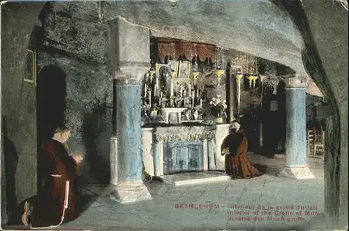 Bethlehem Yerushalayim  Interior Grotte  / Bethlehem /