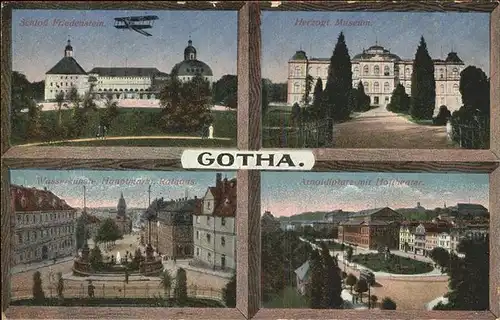 Gotha Thueringen Schloss Friedenstein  Museum Wasserkuenste Rathaus Arnoldiplatz / Gotha /Gotha LKR