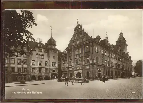 Gotha Thueringen Hauptmarkt Rathaus / Gotha /Gotha LKR