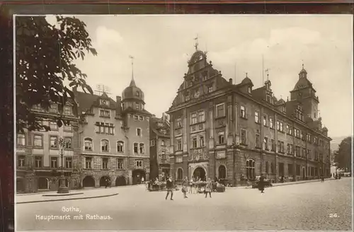 Gotha Thueringen Hauptmarkt Rathaus / Gotha /Gotha LKR