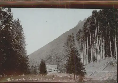 Lauchagrund Massenmuehle Uebelberg Kat. Tabarz Thueringer Wald