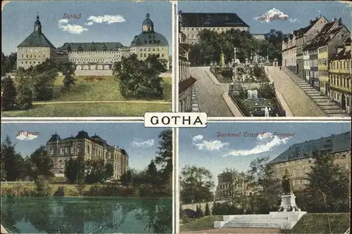 Gotha Thueringen Schlossberg Schloss Museum Denkmal Ernst der Fromme / Gotha /Gotha LKR