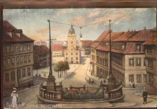 Gotha Thueringen Hauptmarkt / Gotha /Gotha LKR