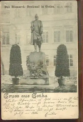 Gotha Thueringen Bismarck-Denkmal / Gotha /Gotha LKR