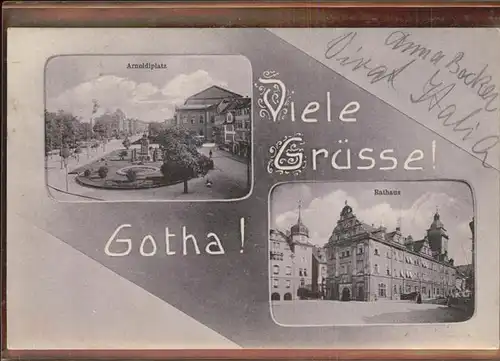 Gotha Thueringen Arnoldiplatz Rathaus / Gotha /Gotha LKR