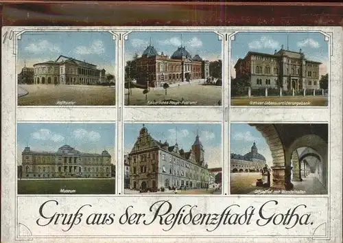 Gotha Thueringen Hoftheater Museum Rathaus Postamt / Gotha /Gotha LKR