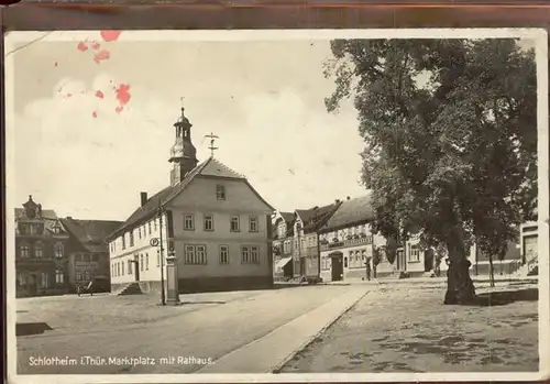 Schlotheim Marktplatz Rathaus Kat. Schlotheim