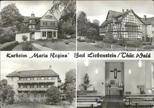 Bad Liebenstein Kurheim Maria Regina Fachwerkhaus Kirche Kat. Bad Liebenstein