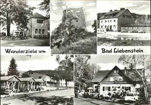 Bad Liebenstein Gaststaette Altenstein Ruine Waldgaststaette Kratzersrasen Forsthaus Kat. Bad Liebenstein