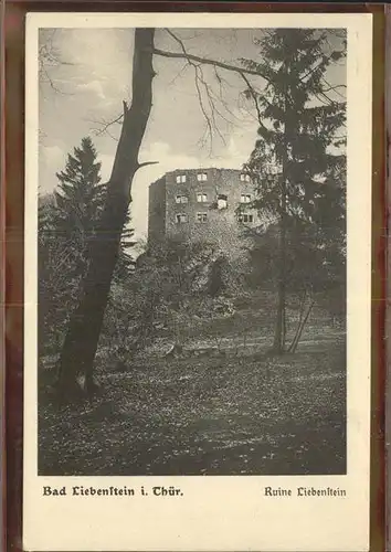 Bad Liebenstein Ruine Liebenstein Kat. Bad Liebenstein