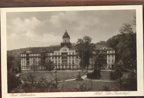 Bad Liebenstein Hotel Der Kaiserhof Kat. Bad Liebenstein