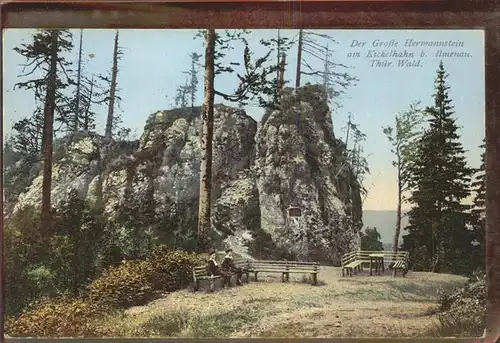 Ilmenau Thueringen Kickelhahn Gr Hermannstein Kat. Ilmenau