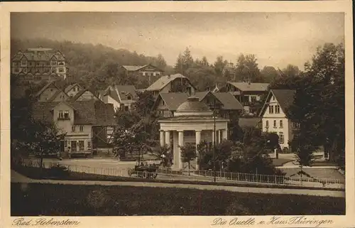 Bad Liebenstein Brunnentempel und Haus Thueringen Kat. Bad Liebenstein