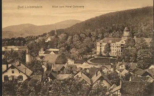 Bad Liebenstein Teilansicht mit Hotel Kaiserhof Kat. Bad Liebenstein