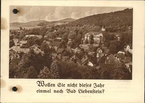 Bad Liebenstein Ortsansicht mit Schloss Altenstein Kat. Bad Liebenstein