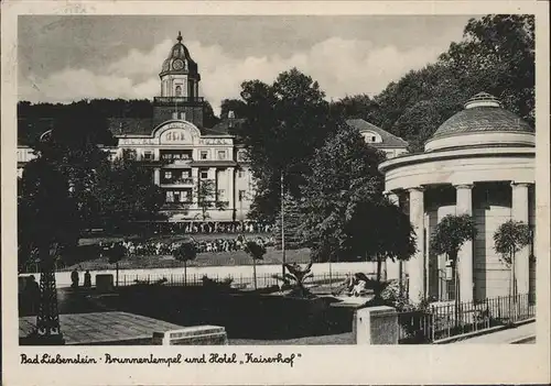 Bad Liebenstein Brunnentempel und Hotel Kaiserhof Kat. Bad Liebenstein