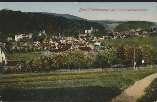 Bad Liebenstein vom Marienwaeldchen gesehen Kat. Bad Liebenstein